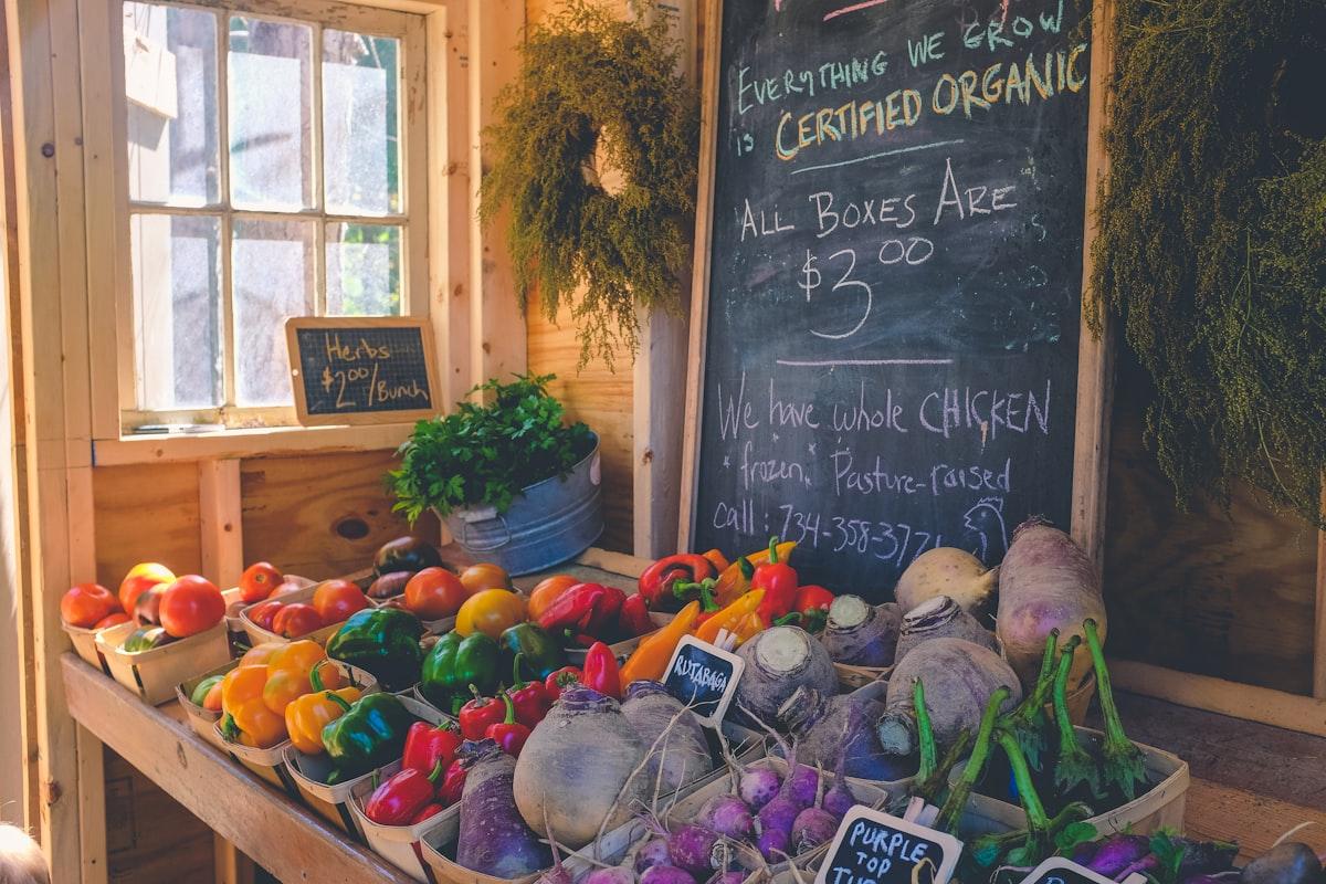 Arden-Arcade Certified Farmers' Market in Carmichael — Basket of farm-fresh produce